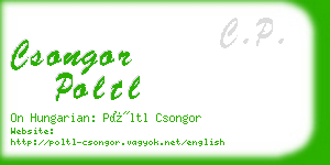 csongor poltl business card